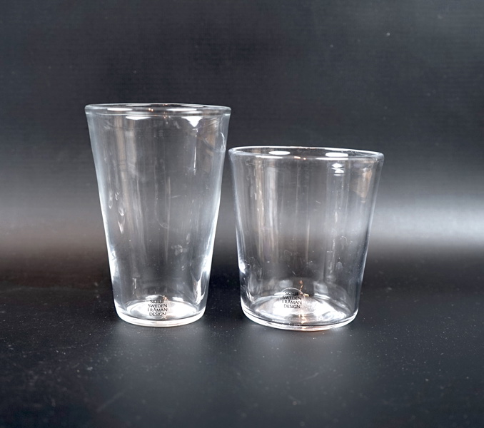 Ingegerd Råman, glas, 6+6 st, "Bellman", Skruf.