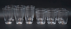 Ingegerd Råman, glas, 6+6 st, "Bellman", Skruf.