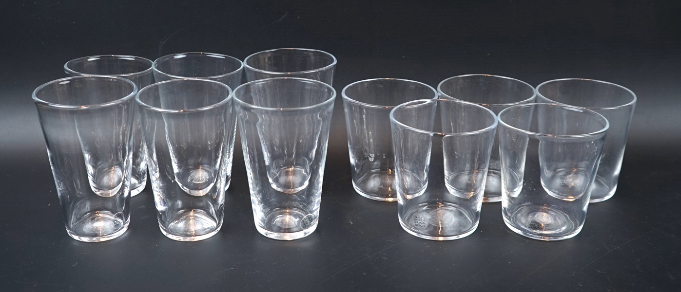 Ingegerd Råman, glas, 6+5 st, | Auction ystadsauktioner.se