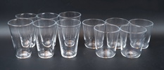Ingegerd Råman, glas, 6+5 st, "Bellman", Skruf.