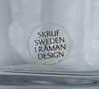 Ingegerd Råman, glas, 6+5 st, "Bellman", Skruf.