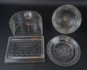 Ostkupor, 2 st, glas, bl.a art deco.