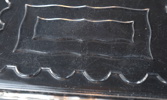 Ostkupor, 2 st, glas, bl.a art deco.