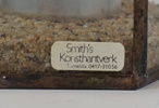 Ljuslyktor, 3 st, glas/Metall, Smith´s Konsthantverk.