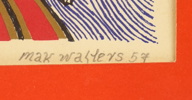 Max Walter Svanberg, litografier, 2 st, signerade, 1957.