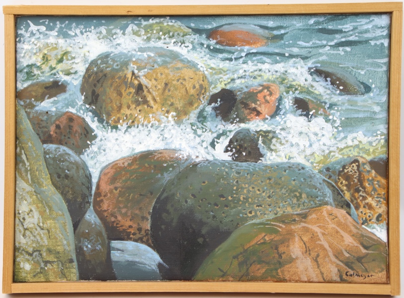 Gösta Calmeyer, olja på duk, signerad.