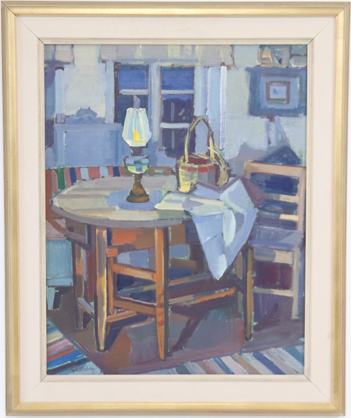 Gerhard Wihlborg, olja på duk, signerad.