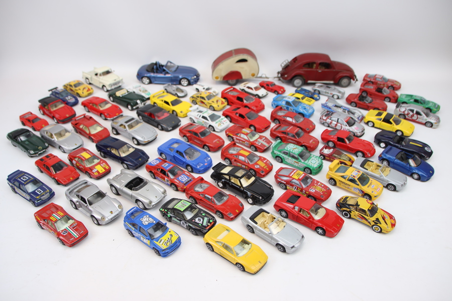 Leksaksbilar, ett parti, metall, bl.a Matchbox, Burago och Minichamps.