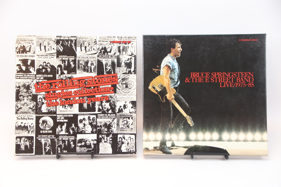 The Rolling Stones och Bruce Springsteen, cd-boxar, 2 st.