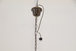 Taklampa, 2 ljuskällor, glas/metall, Tiffanystil.