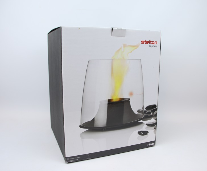 Bioeldstad för utomhusbruk, gjutjärn/glas, Fuego, Stelton.