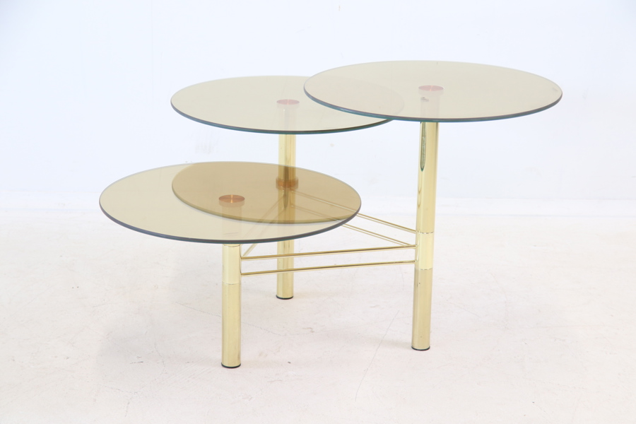 Sidobord, metall/glas, "Trio", Ellos.