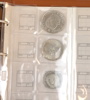Myntsamling, Sverige, album, koppar/järn, silver i ett album.
