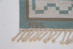 Anna Greta Sjöquist, matta, rölakan, "Blomsteräng", monogramsignerad.