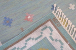 Anna Greta Sjöquist, matta, rölakan, "Blomsteräng", monogramsignerad.