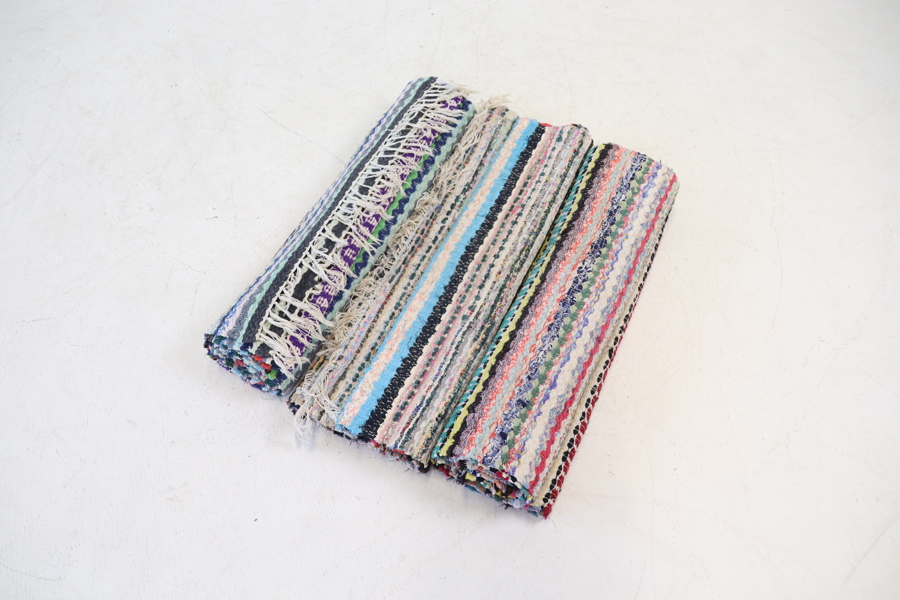 Trasmattor, 3 st, textil.