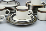 Kaffeservis, 16 delar, stengods, Karelia, Arabia.