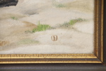 Oidentifierad konstnär, olja på duk, otydligt monogramsignerad.