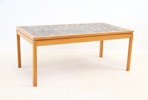 Yngvar Sandström, soffbord, teak/keramik, Seffle Möbelfabrik, 1900-tal.