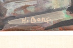 Herman Borg, olja på duk, signerad.