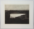Leif Olausson, "Kalkstenbrott", torrnål 21/75, signerad, 1988.