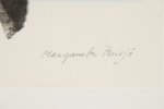 Margareta Pensjö, "Utanför", monotypi, signerad.