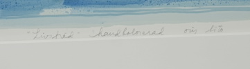 Kerstin Lundberg-Stenman, ''Livsträd'', originallitografi, signerad, 1996.