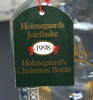 Karaffer, burk och ljusstake, 7 delar, glas, Holmegaard, Danmark.