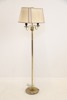 Golvlampa, 2 ljuspunkter, metall/textil.