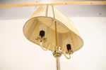 Golvlampa, 2 ljuspunkter, metall/textil.