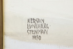 Kerstin Lundberg-Stenman, olja på duk, signerad, 1980.