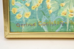 Gertrud Carlsson, olja på pannå, signerad, 1994.