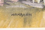 Axel Hamborn, olja på duk, signerad.