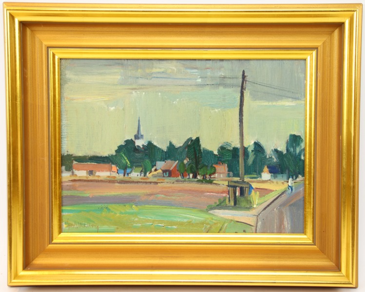 Gerhard Wihlborg, olja på duk, signerad.