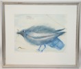 Kerstin Lundberg-Stenman, blandteknik på papper, signerad, 2004.