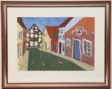 Jennifer Saxell, blandteknik på papper, signerad, 1994.