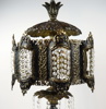 Bordslampa, metall/glas.