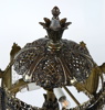Bordslampa, metall/glas.