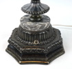 Bordslampa, metall/glas.