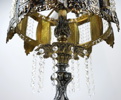 Bordslampa, metall/glas.