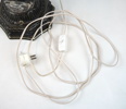 Bordslampa, metall/glas.
