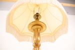 Golvlampa, trä/textil.