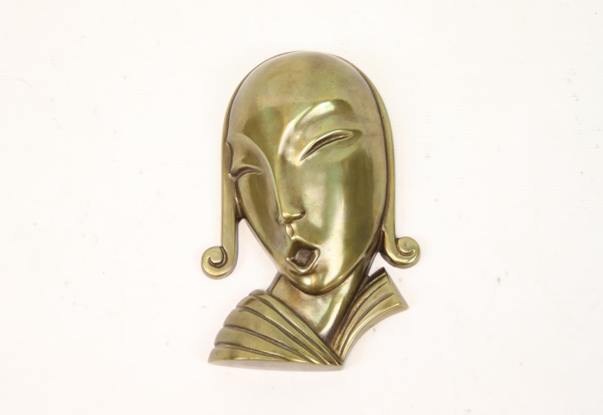 Carl Einar Borgström, väggrelief, brons, art deco, Ystad Metall, 1930-tal.