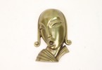 Carl Einar Borgström, väggrelief, brons, art deco, Ystad Metall, 1930-tal.