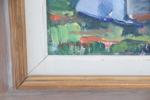 Gerhard Wihlborg, "Bethackare", olja på duk, signerad.