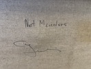 Carl Julius, "Net Menders", olja på duk, signerad.