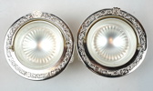 Kaviargömma, metall/glas, England.