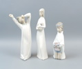 Figuriner, 3 st, porslin, bl.a Lladro, Spanien.