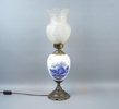 Bordslampa, glas/porslin.