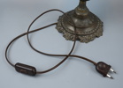 Bordslampa, glas/porslin.